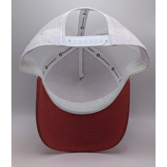 BananaBay Cancun Mexico Sea Turtles Hat Cap Snapback White Coral Mesh Trucker - Picture 4 of 5